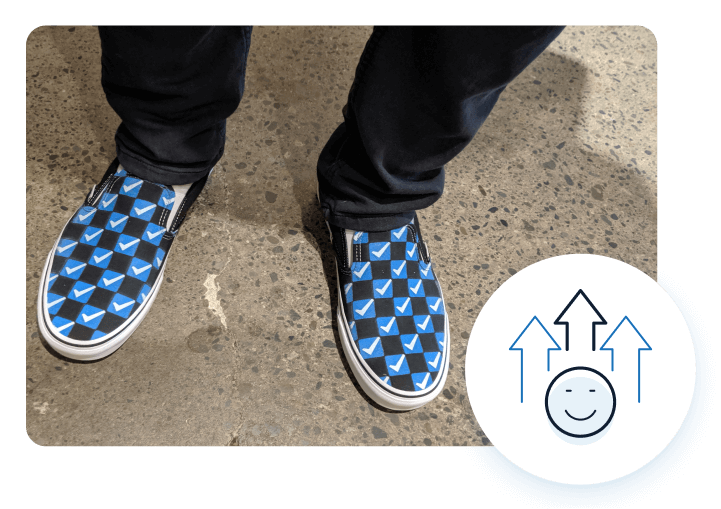 custom checkfront shoes perks image